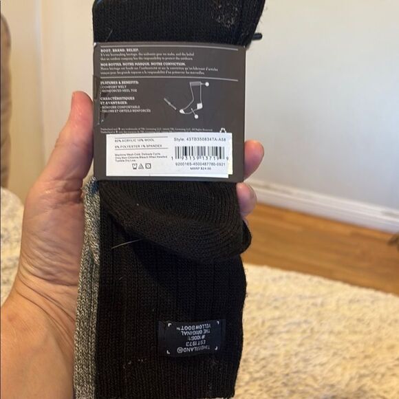 Timberland Gray Casual Crew Socks - Picture 2 of 3